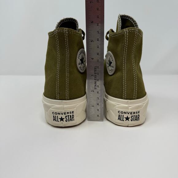Converse Chuck Taylor Sneakers Women's 5.5 Olive Green Lift Cable Hi Lug Sole - Picture 10 of 12